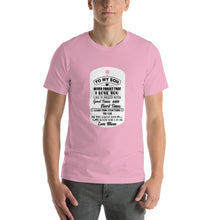 Load image into Gallery viewer, To my son- never forget that i love you Unisex T-Shirt
